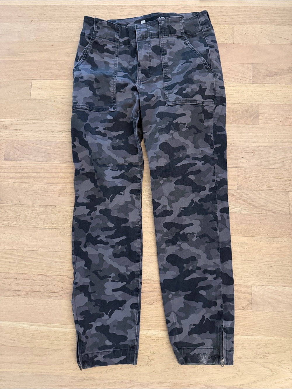 KUT Anthropology Camo Utility Joggers